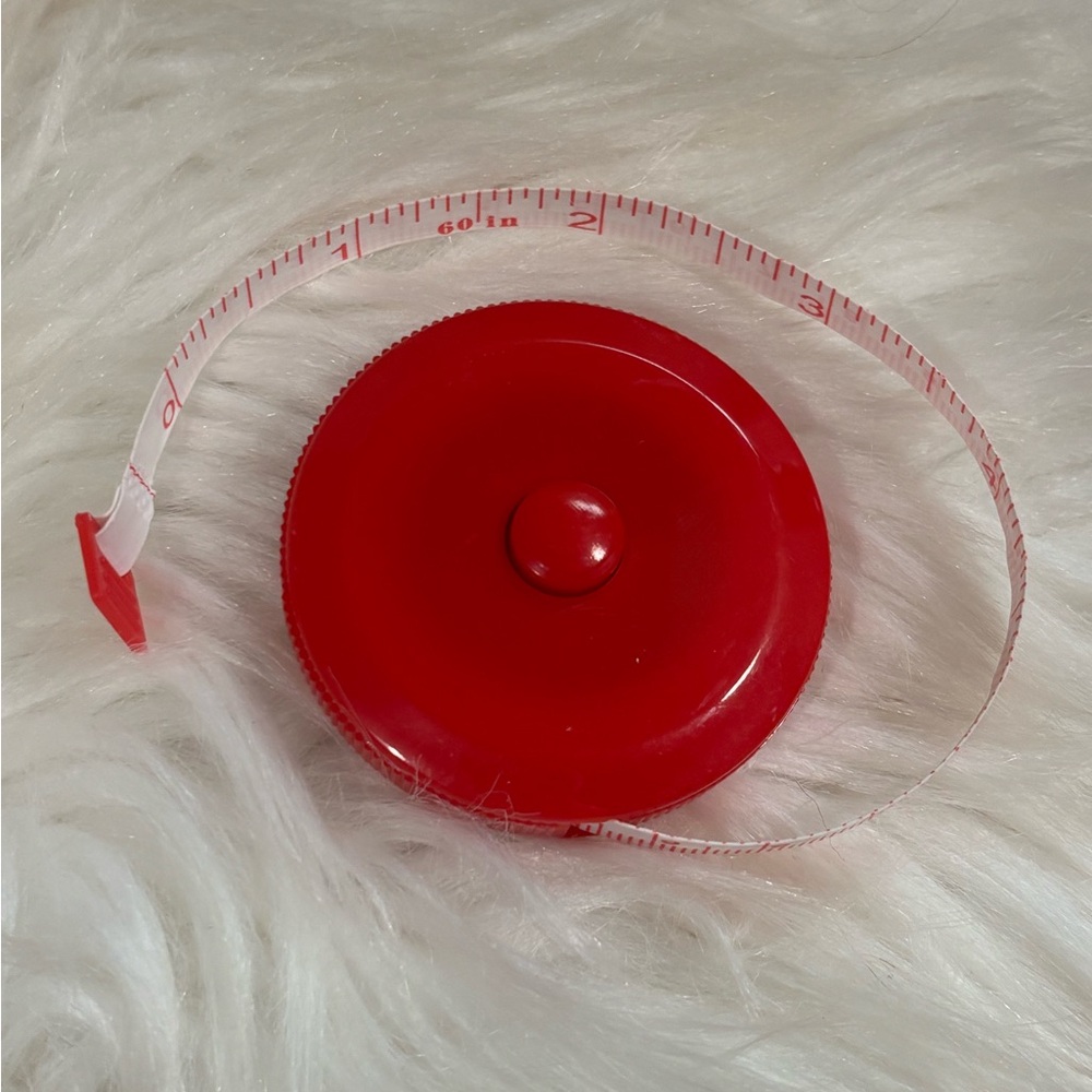 Red Retractable Tape Measure - Picture 2 of 2